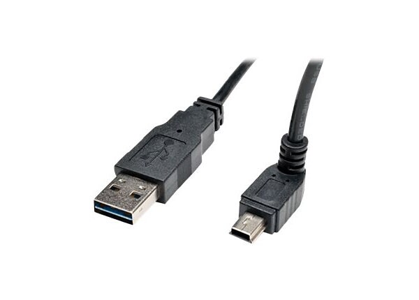 Tripp Lite 6ft USB 2.0 High Speed Cable Reversible A to Up Angle 5Pin Mini B M/M 6' - USB cable - 1.83 m