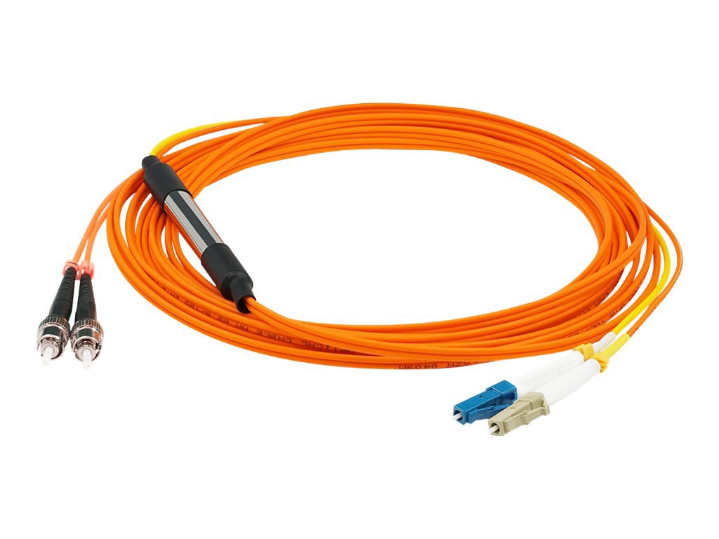 Proline 2m ST (Male) Orange OM1 to LC (Male) Yellow OS2 Duplex OFNR Mode Conditioning Cable