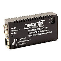 Transition Networks Hardened Mini 10/100/1000 Bridging - fiber media conver