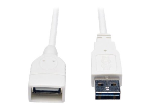 Tripp Lite 6ft USB 2.0 High Speed Extension Cable Reversible A to A M/F White 6' - USB extension cable - 1.83 m