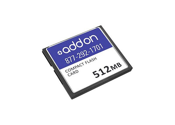 AddOn 512MB Cisco Compatible Compact Flash - flash memory card - 512 MB - CompactFlash