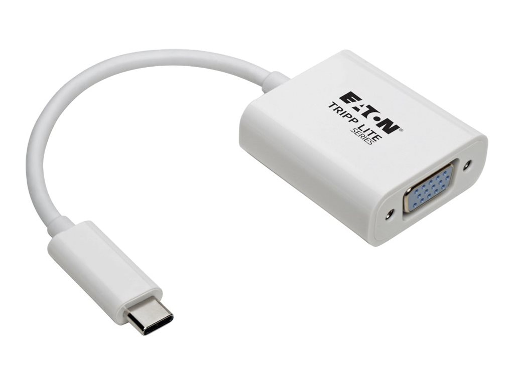 Eaton Tripp Lite Series USB C to VGA Video Adapter Converter1080p, M/F, USB Type C to VGA, USB-C to VGA, USB Type-C to