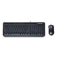 Microsoft Wired Desktop 600 for Business - keyboard and mouse set - US - bl