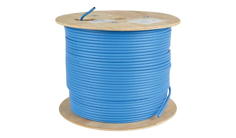 Eaton Tripp Lite Series Cat6a 10G-Certified Solid Core UTP CMR PVC Bulk Ethernet Cable, Blue, 1000 ft. (304.8 m) - bulk