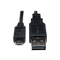 Eaton Tripp Lite Series Universal Reversible USB 2.0 Cable (Reversible A to 5Pin Micro B M/M), 1 ft. (0.31 m) - USB