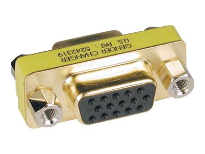 Tripp Lite Compact / Slimline Gold VGA Video Coupler Gender Changer HD15 F/F - VGA gender changer