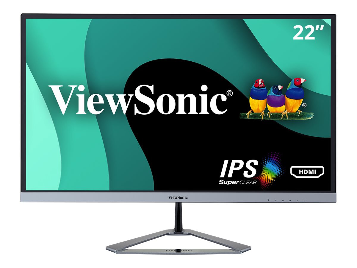 ViewSonic VX2276-SMHD - 1080p Widescreen IPS Monitor with Ultra-Thin Bezels, HDMI and DisplayPort - 250 cd/m� - 22"