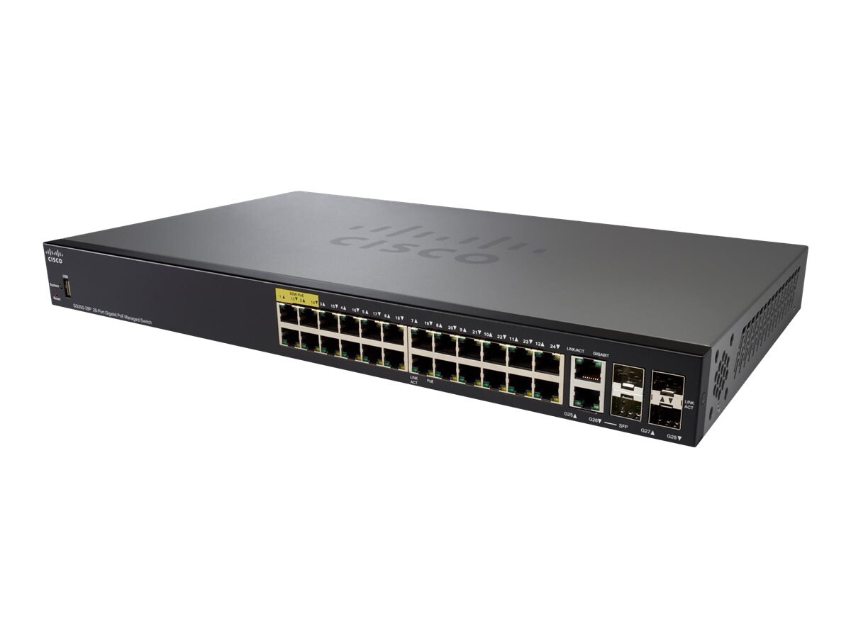 Cisco Small Business SG350-28P - switch - 28 ports - managed - rack-mountable