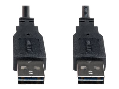 Eaton Tripp Lite Series Universal Reversible USB 2.0 Cable (Reversible A to Reversible A M/M), 3 ft. (0.91 m) - USB