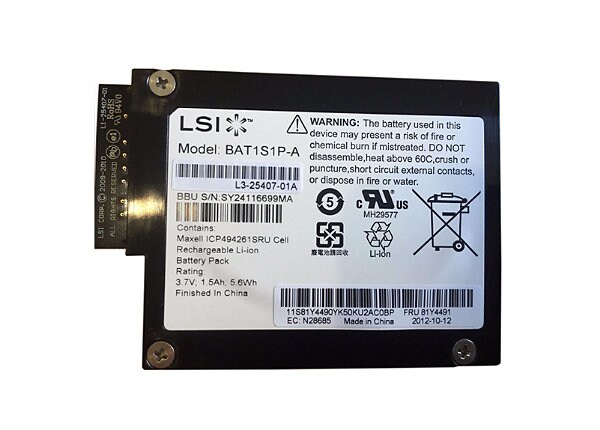 Lenovo ServeRAID M5100 Series Battery Kit - RAID controller battery backup unit - Li-Ion
