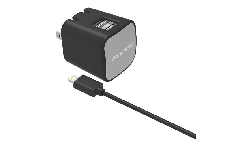 Digipower InstaSense IS-AC2DL power adapter - USB - 12 Watt