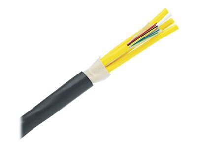 Panduit Opti-Core Fiber Optic Indoor/Outdoor Armored Cable - bulk cable - black