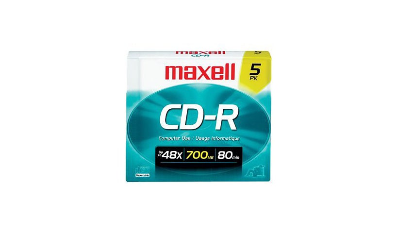 Maxell - CD-R x 5 - 700 MB - storage media