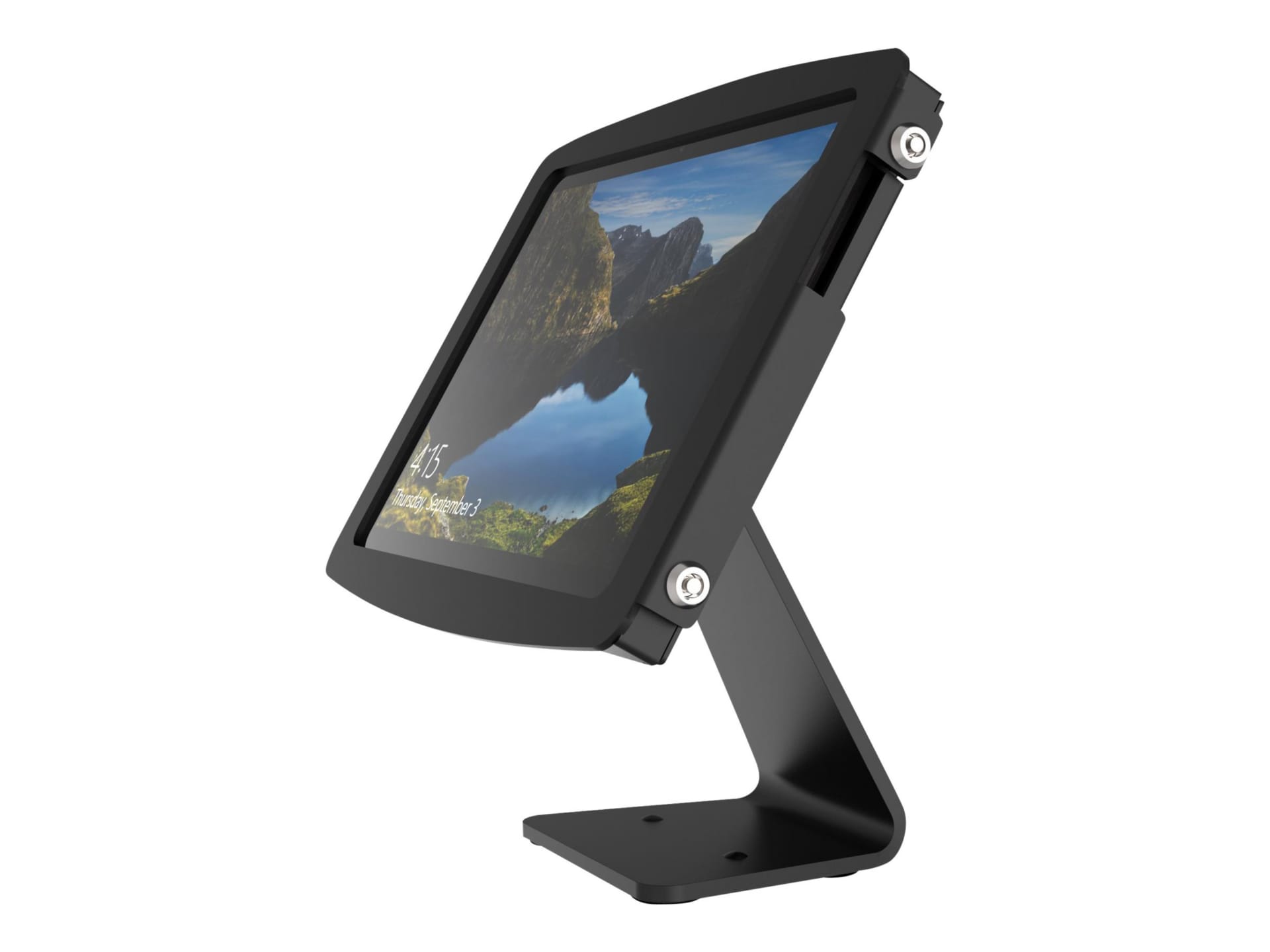 Compulocks Surface Pro 3-7 Space Enclosure Rotating Counter Stand enclosure - Anti-Theft - for tablet - black