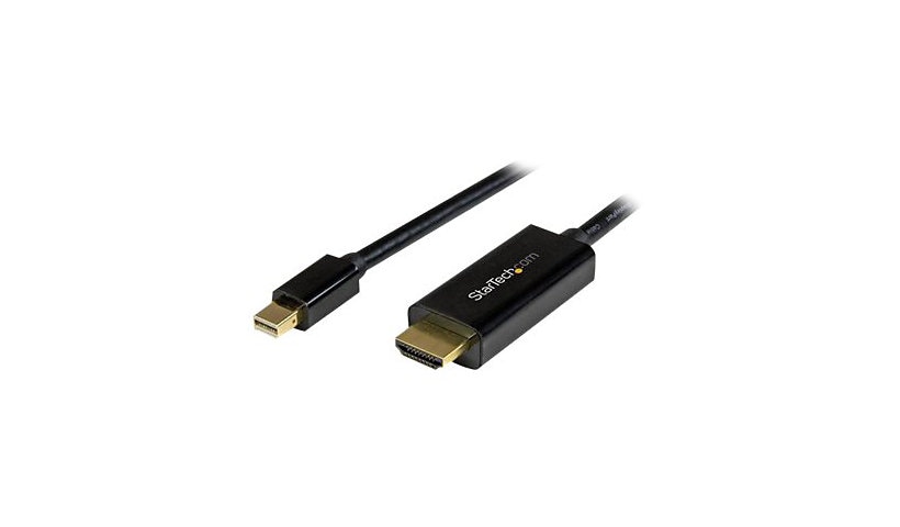 StarTech.com 10ft 3m Mini DisplayPort to HDMI Cable - 4K 30Hz Mini DP to HDMI Adapter Cable, mDP 1.2