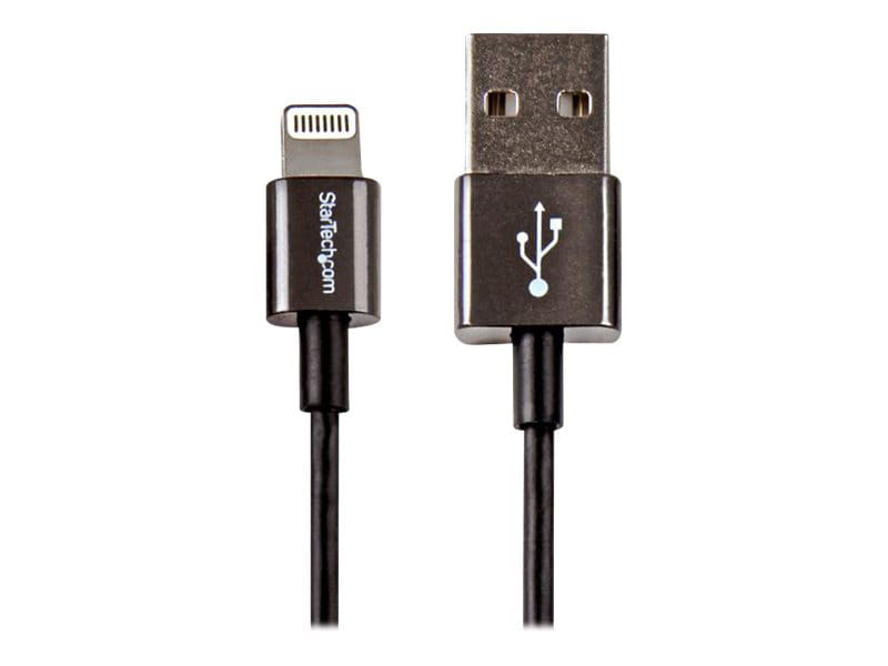 StarTech.com 1m 3ft Premium Apple Lightning to USB Cable with Metal - Black