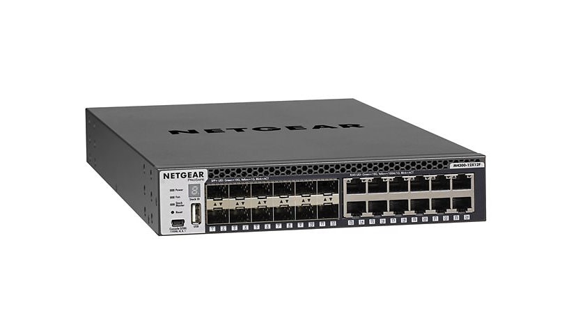 NETGEAR M4300-12X12F - switch - 24 ports - managed - rack-mountable