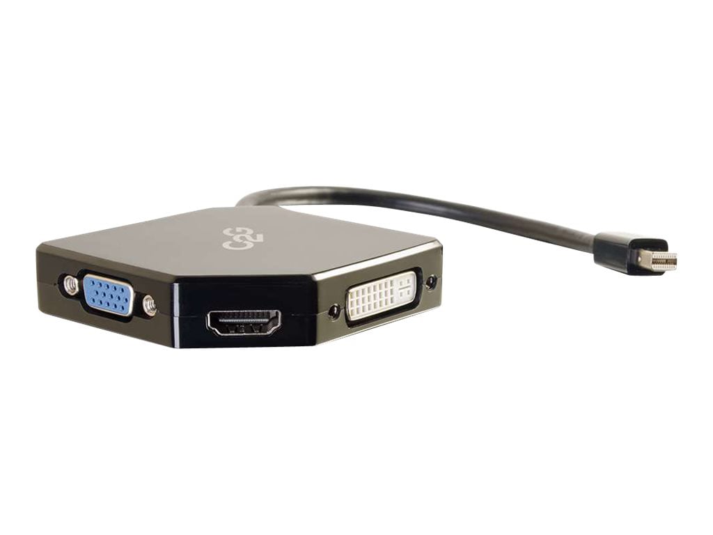 C2G Mini DisplayPort to HDMI, VGA or DVI Adapter - M/F - video converter - black