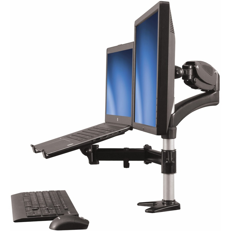 StarTech.com Laptop Monitor Stand, Computer Monitor Stand, Articulating, VESA Mount Monitor Desk Mount