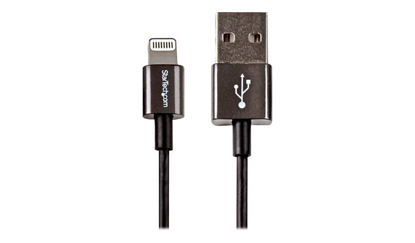StarTech.com 1m 3ft Premium Apple Lightning to USB Cable with Metal - Black