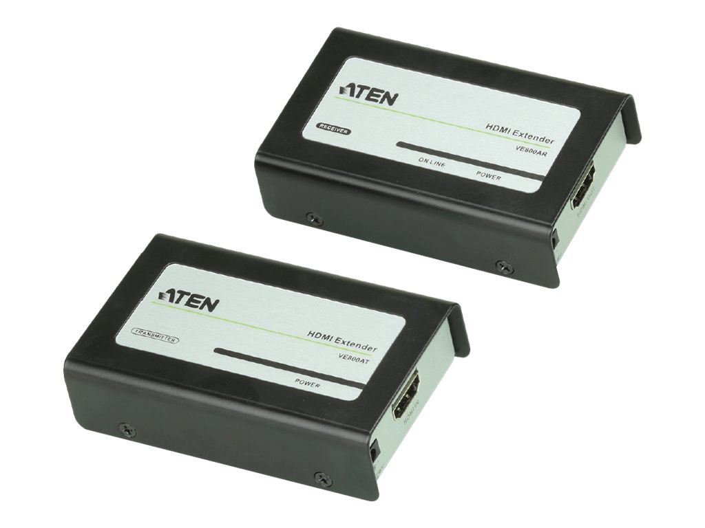ATEN VanCryst VE800A Cat 5e Audio/Video Extender Transmitter and Receiver Units - video/audio extender - HDMI