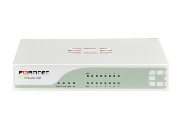 Fortinet FortiGate 90D - security appliance - with 1 year FortiCare 8x5 Enterprise Bundle