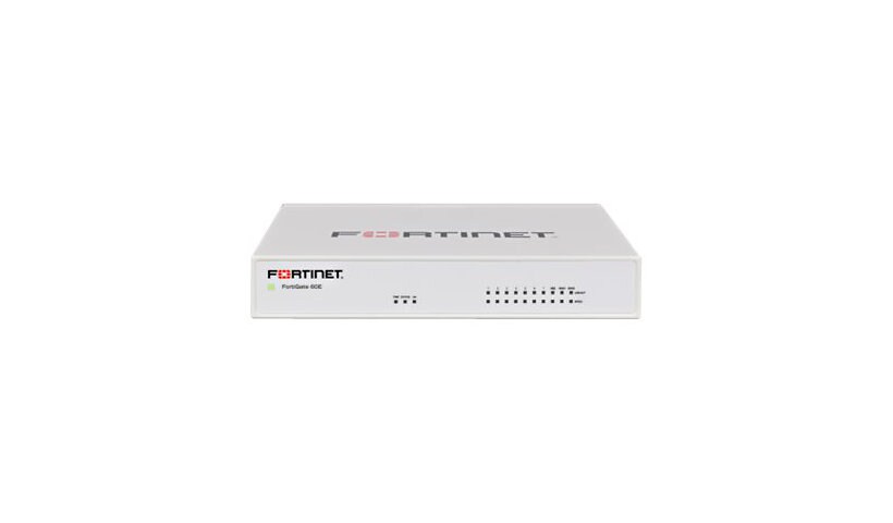 Fortinet FortiGate 60E - security appliance - with 1 year FortiCare 8x5 Ent