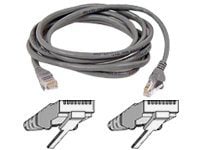 Belkin Cat5e/Cat5 300ft Grey Snagless Ethernet Patch Cable, PVC, UTP, 24AWG, RJ45, M/M, 350MHz, 300'