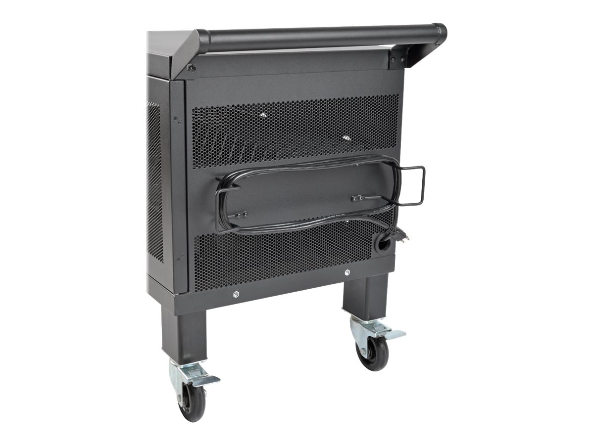 Thumbnail 2 of 9 for Eaton Tripp Lite Series Mobile Cart Conversion Kit w/ Handle Casters/Power Cord Manager for 16-Device Charging Stations
