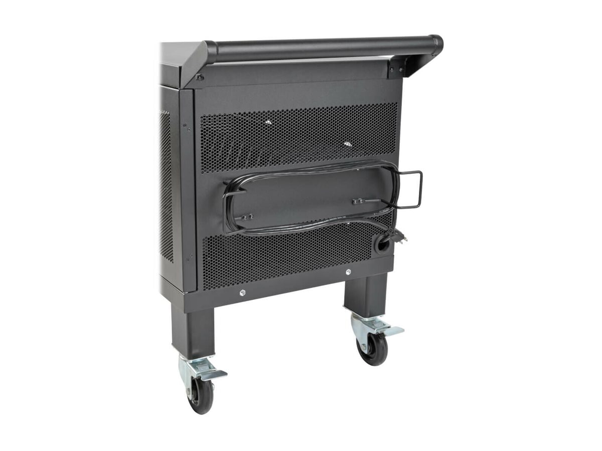 Thumbnail 6 of 9 for Eaton Tripp Lite Series Mobile Cart Conversion Kit w/ Handle Casters/Power Cord Manager for 16-Device Charging Stations