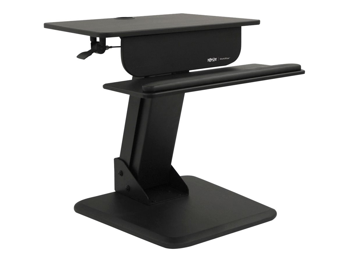 Tripp Lite Sit Stand Desktop Workstation Height Adjustable Standing Desk - standing desk converter - rectangular - black
