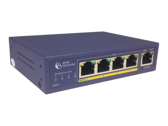 Amer SD4P1 - switch - 5 ports