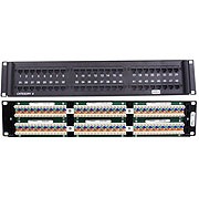 Hubbell NEXTSPEED Patch Panel, Cat 6, Universal, 24 Port