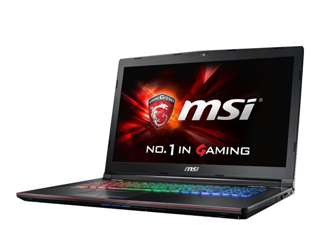 MSI GE72 Apache Pro-029 - 17.3" - Core i7 6700HQ - 16 GB RAM - 128 GB SSD + 1 TB HDD