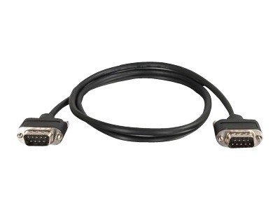 C2G CMG-Rated DB9 Low Profile Null Modem M-M - null modem cable - DB-9 to D