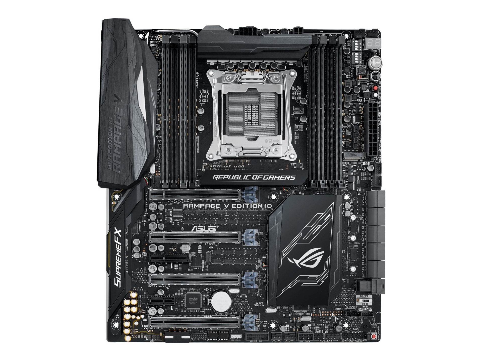 ASUS ROG RAMPAGE V EDITION 10 - motherboard - extended ATX - LGA2011-v3 Socket - X99