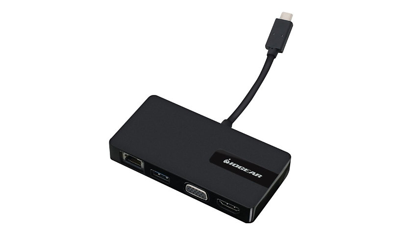 IOGEAR ViewPro-C USB-C 4-in-1 Video Adapter - docking station - USB-C - VGA