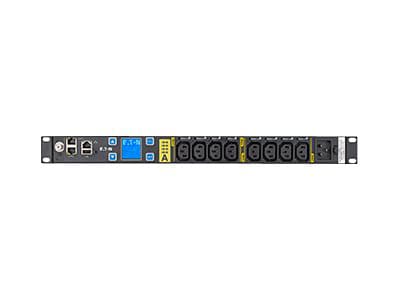 Eaton Managed rack PDU 1U C20 input 3.84 kW max 200-240V 16A 10 ft cord Sin