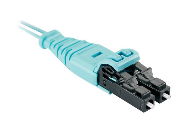 Panduit Opti-Core Push-Pull - patch cable - 1 m - aqua