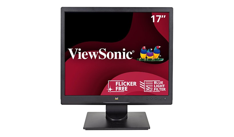 ViewSonic VA708A - 1024p LED Monitor with 100% sRGB Color Correction and 5:4 Aspect Ratio - 250 cd/m² - 17"