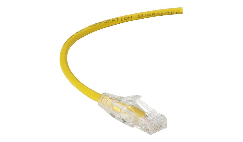 Black Box Slim-Net patch cable - 5 ft - yellow