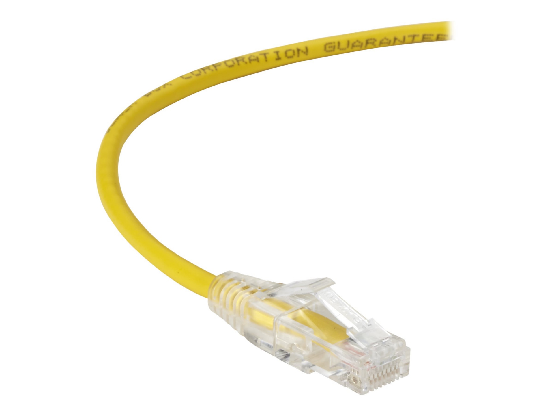 Black Box Slim-Net patch cable - 10 ft - yellow