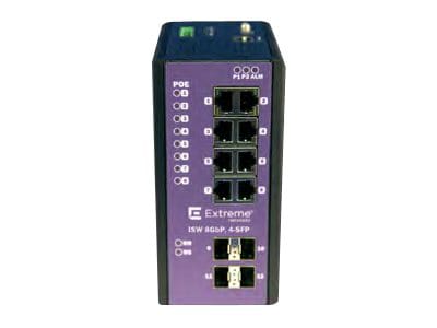 8-Port Managed Industrial Gigabit Ethernet Switch, PoE+, 4x SFP