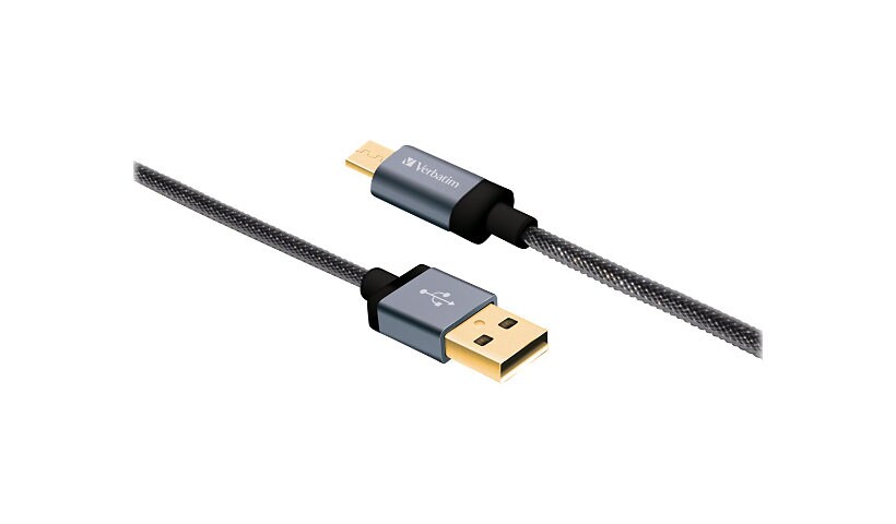 Verbatim Sync and Charge - câble USB - USB pour Micro-USB de type B - 1.19 m