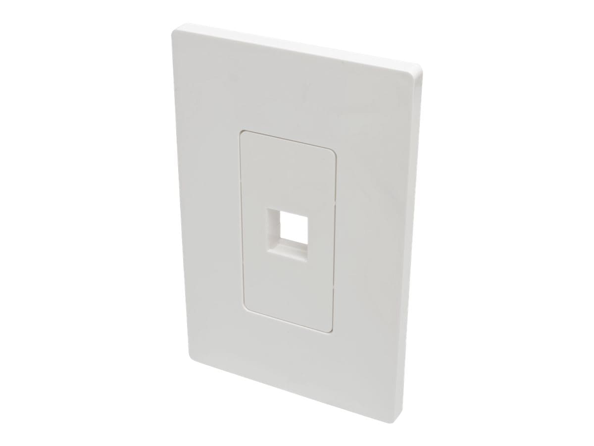 RCA 1-Gang White Wall Plate for Audio & Video Wall Jacks