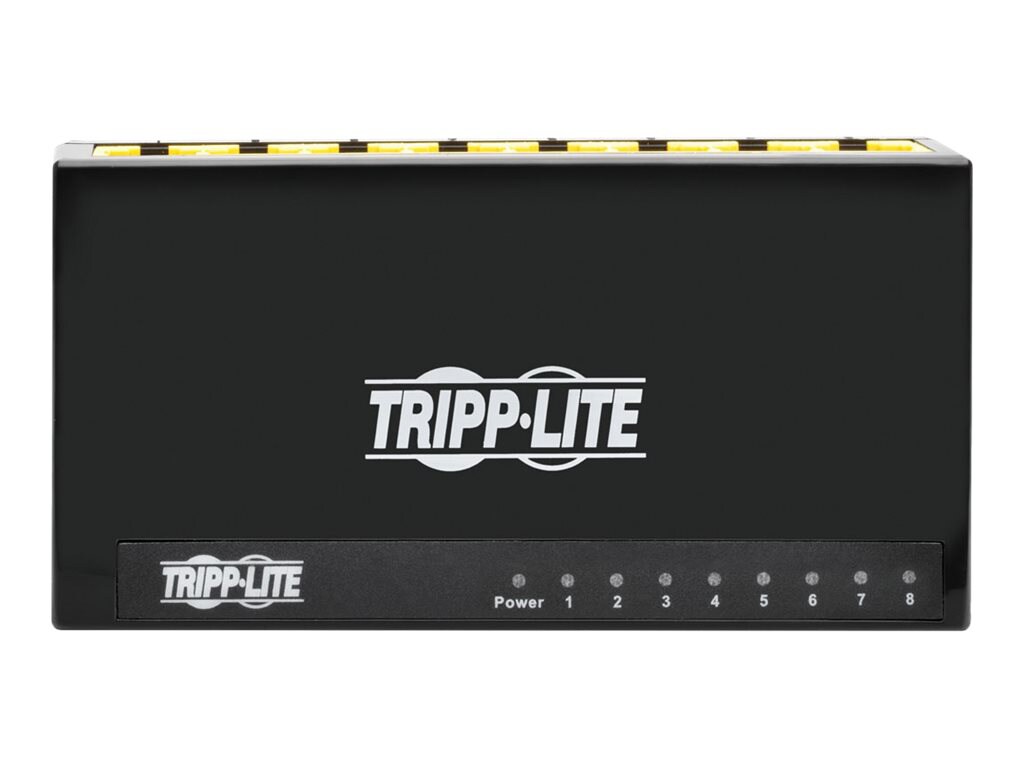 Tripp Lite 8-Port Gigabit Ethernet Switch Desktop RJ45 Unmanaged Switch - switch - 8 ports - unmanaged