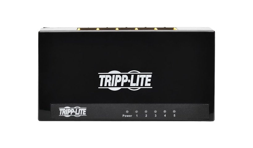 Tripp Lite 5-Port Gigabit Ethernet Switch Desktop RJ45 Unmanaged Switch - switch - 5 ports - unmanaged