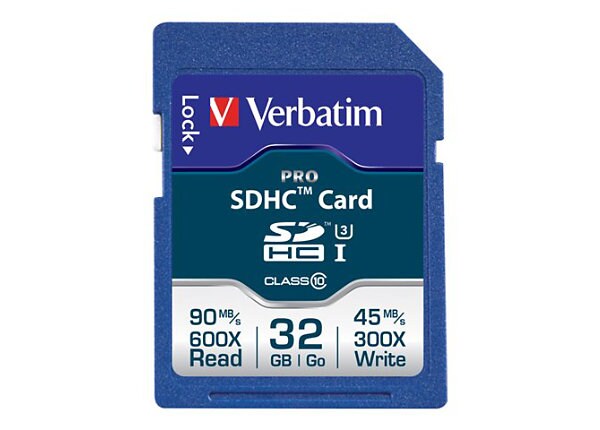 Verbatim PRO Series - flash memory card - 32 GB - SDHC UHS-I