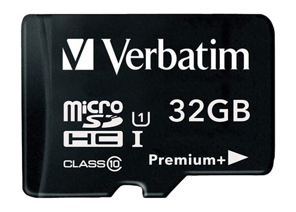Verbatim PremiumPlus - flash memory card - 32 GB - microSDHC UHS-I
