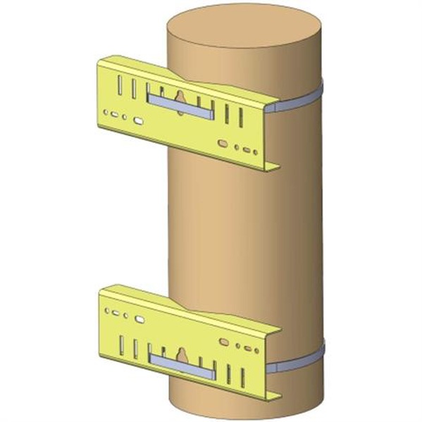 Ventev Universal Utility Pole Mount Kit for Aluminum Enclosures